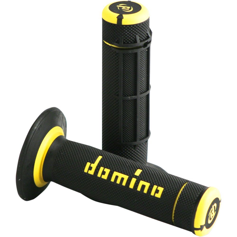 DOMINO Dually Grips - Half Waffle - Black/Yellow A02041C4740A7-1