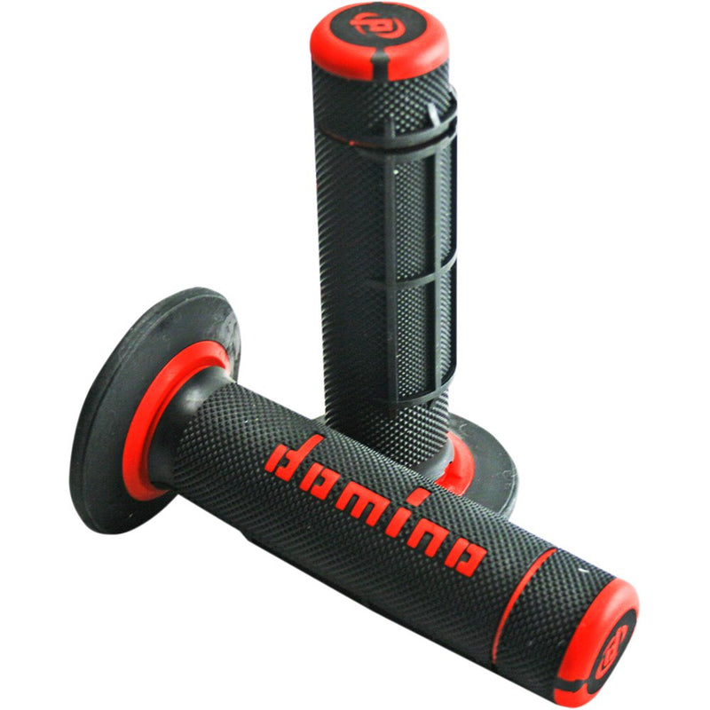 DOMINO Dually Grips - Half Waffle - Black/Red A02041C4240A7-1