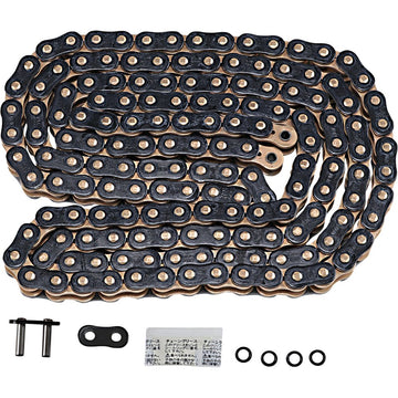 EK 525 ZVX3 - Sportbike Chain - 160 Links - Black/Gold 525ZVX3-160KG