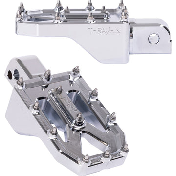 THRASHIN SUPPLY CO. Aggressor Footpegs - Rear - Chrome TSC-2022-3-SR