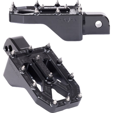 THRASHIN SUPPLY CO. Aggressor Footpegs - Rear - Black TSC-2022-1-SR