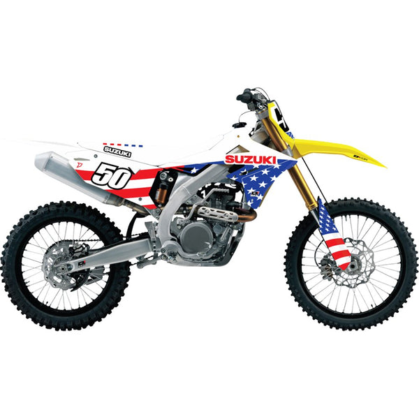 D'Cor Visuals Graphic Kit - USA Suzuki - RM-Z 250/450 20-40-400