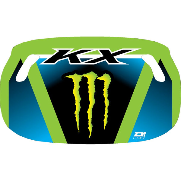 D'Cor Visuals Pit Board - Green/Blue - Monster Energy Logo 60-60-125