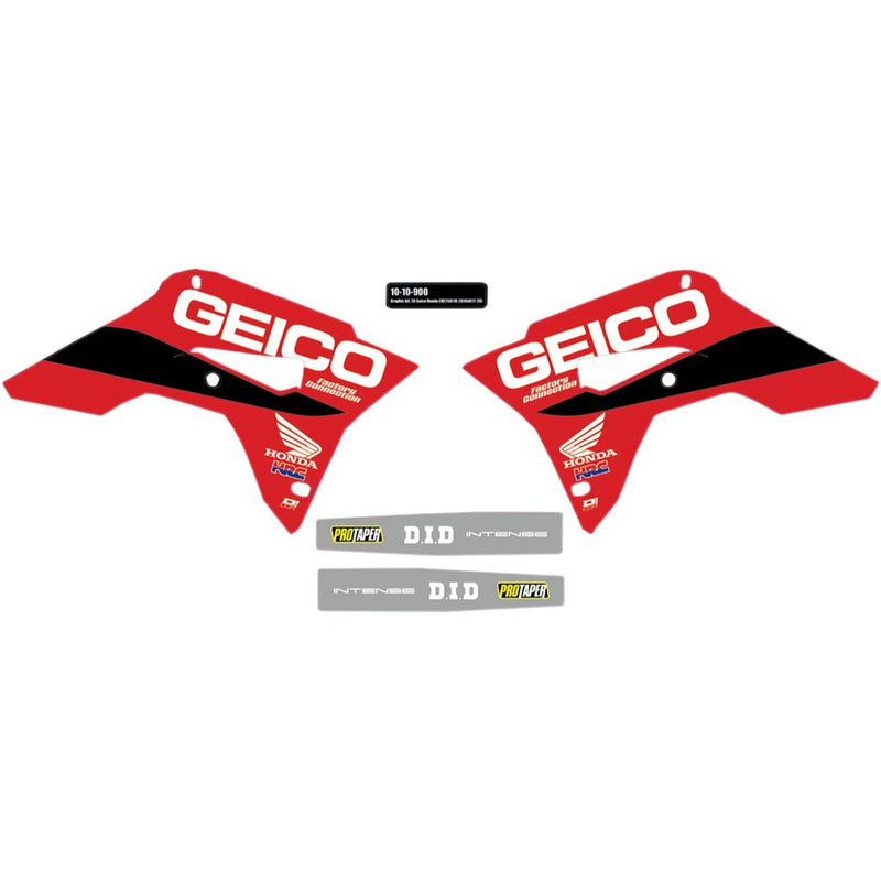 D'Cor Visuals Graphic Kit - '20 Geico 10-10-900