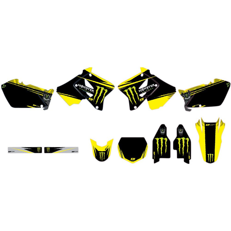 D'Cor Visuals Graphic Kit - Monster Energy - RM 125/250 20-40-126