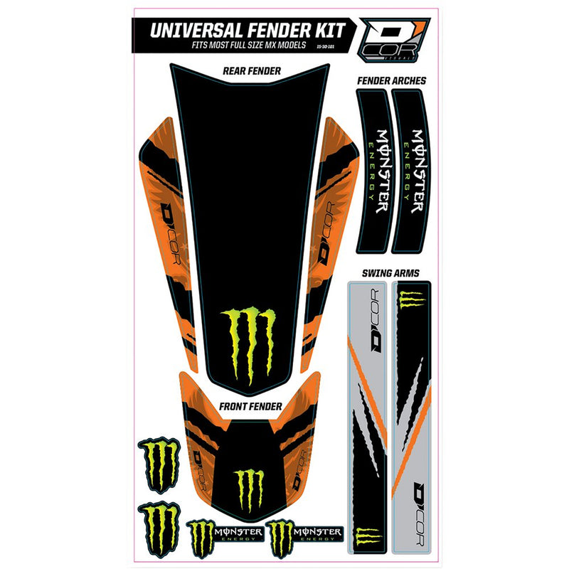 D'Cor Visuals Universal Trim Kit - Monster Orange 15-30-101
