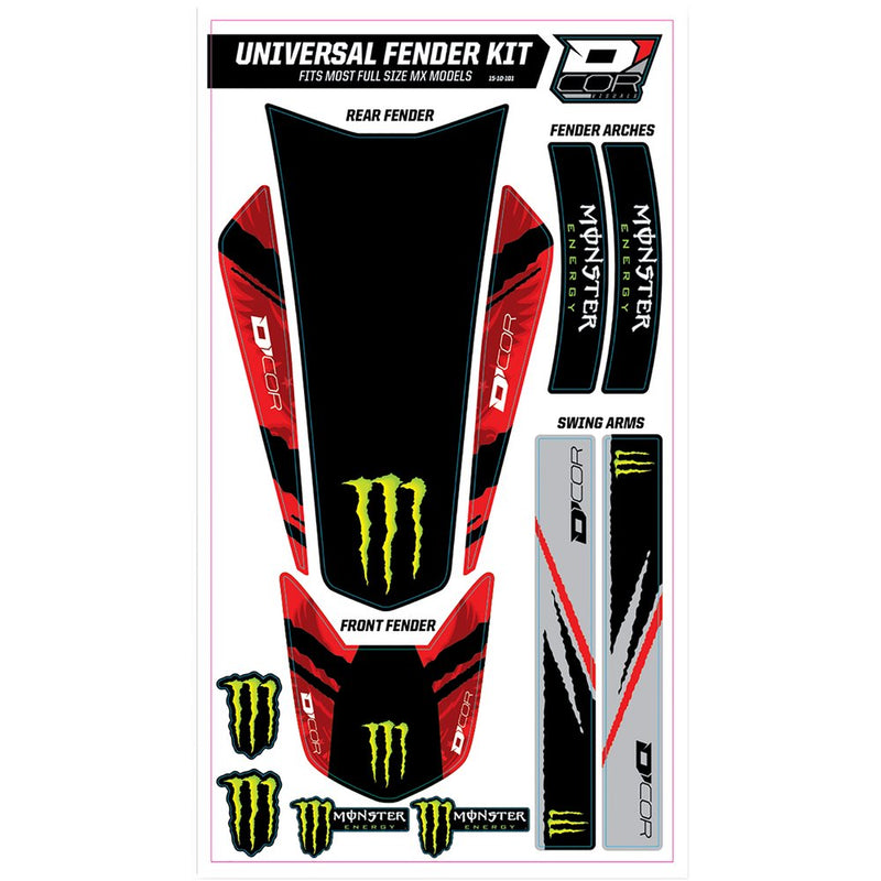 D'Cor Visuals Universal Trim Kit - Monster Red 15-10-101