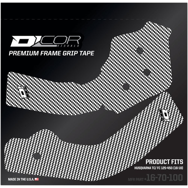 D'Cor Visuals Frame Grip Tape - White - Husqvarna 16-70-100