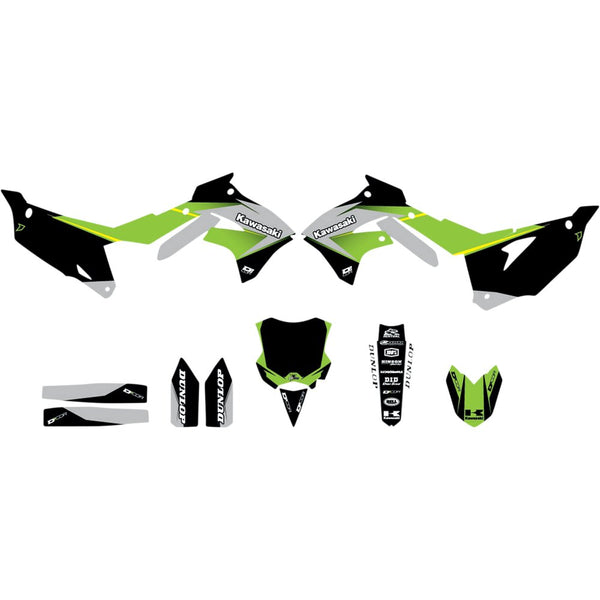 D'Cor Visuals Graphic Kit - Cor 9 Kawasaki - KX 250 20-20-234
