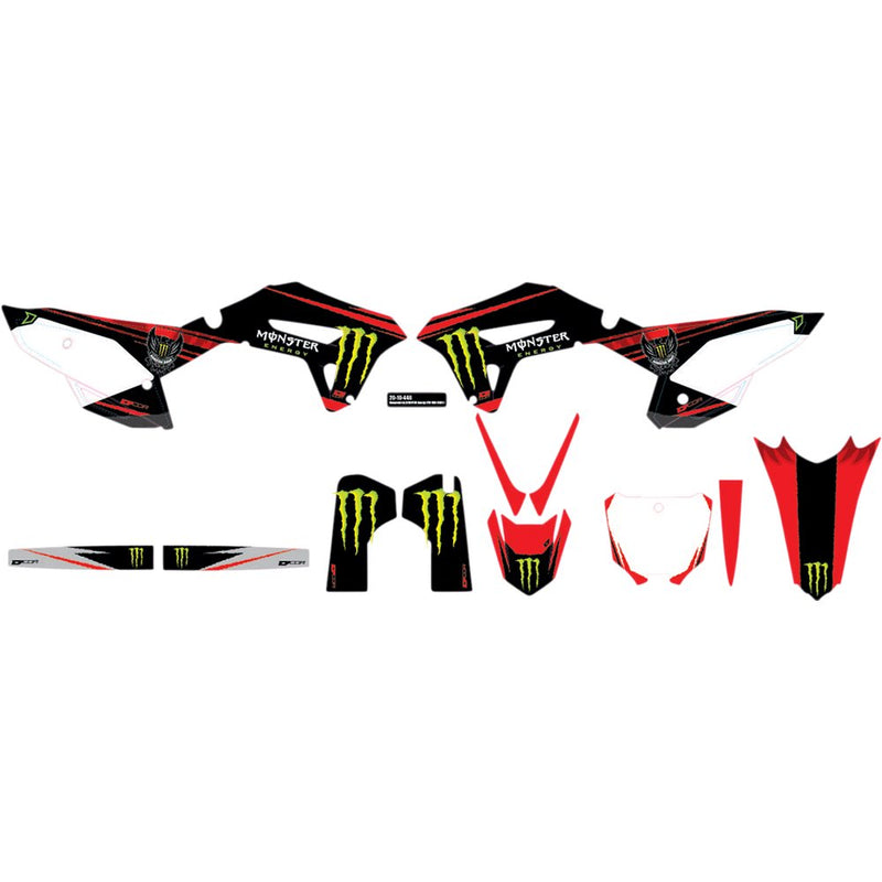 D'Cor Visuals Graphic Kit - Monster Energy - CRF450R 20-10-446
