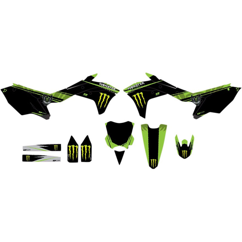 D'Cor Visuals Graphic Kit - Monster Energy - KXF 250 20-20-229