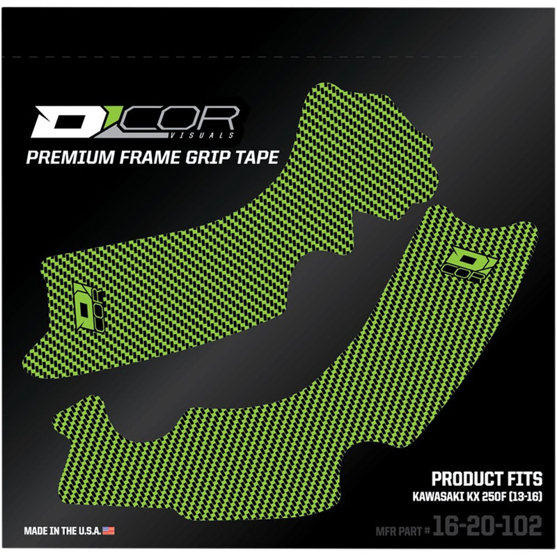 D'Cor Visuals Frame Grip Tape - Green - Kawasaki 16-20-102