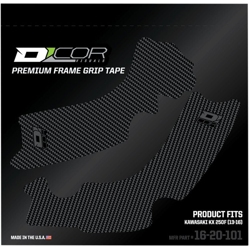 D'Cor Visuals Frame Grip Tape - Gray - Kawasaki 16-20-101