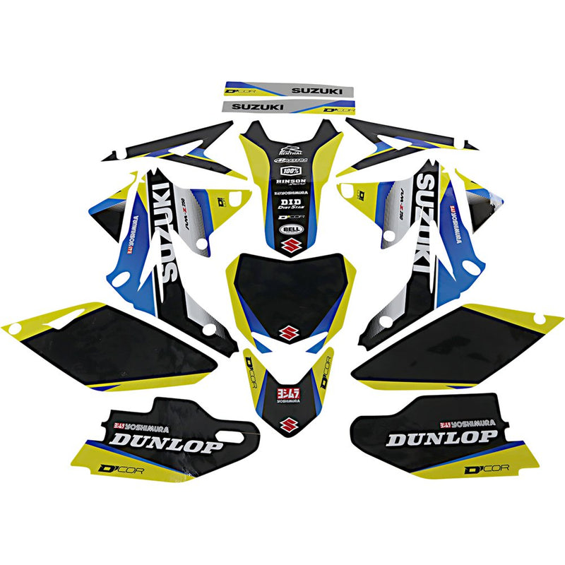 D'Cor Visuals Graphic Kit - Works Suzuki - RM-Z 250 20-40-301