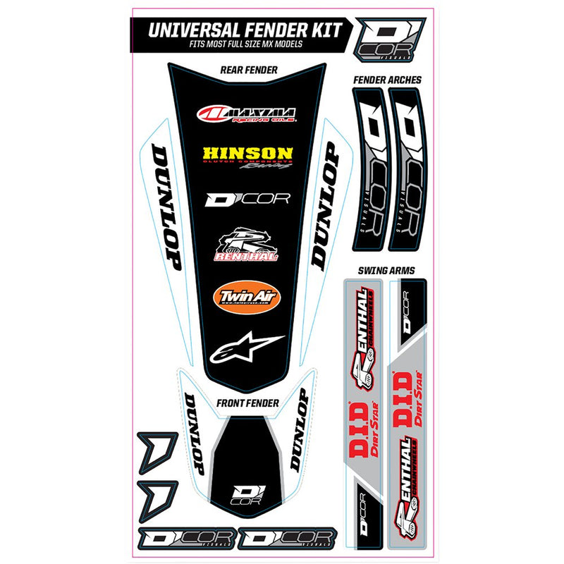 D'Cor Visuals Universal Trim Kit - White 15-70-100