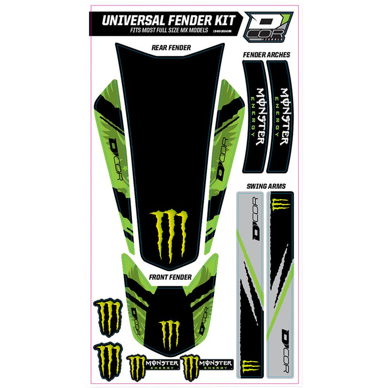 D'Cor Visuals Universal Trim Kit - Green Monster 15-20-101