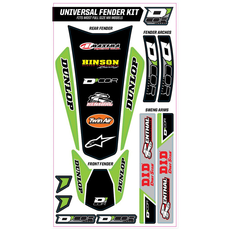 D'Cor Visuals Universal Trim Kit - Green 15-20-100