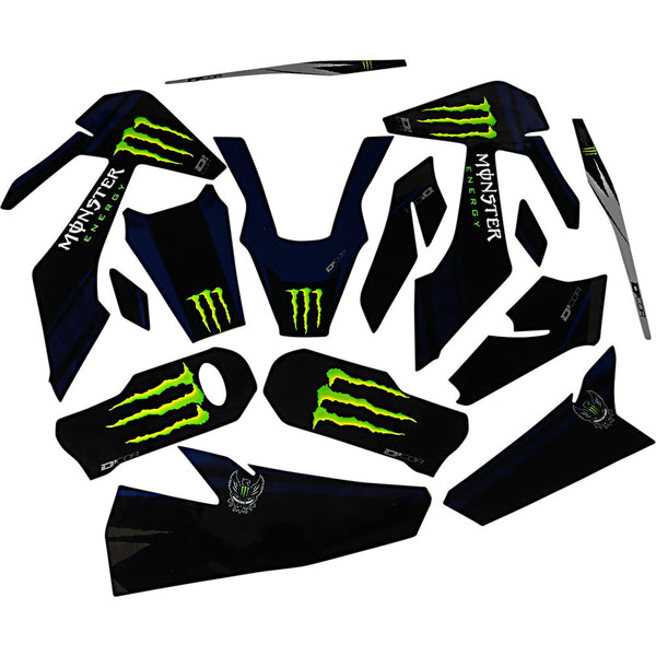 D'Cor Visuals Graphic Kit - Monster Energy - FC 450 20-70-103
