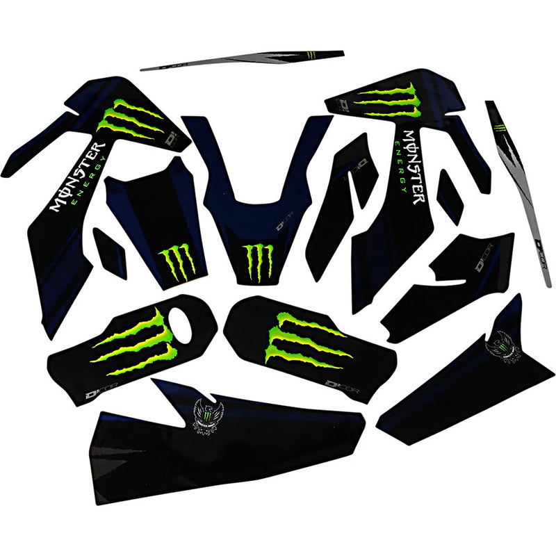 D'Cor Visuals Graphic Kit - Monster Energy - FC 450 20-70-103