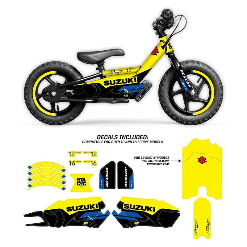 D'Cor Visuals STACYC* Stability Cycle Graphic Kit - 12" & 16" - Suzuki 10-80-207
