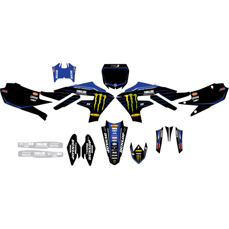 D'Cor Visuals Graphic Kit - '22 Monster Energy Star - YZ 250 F 20-50-402
