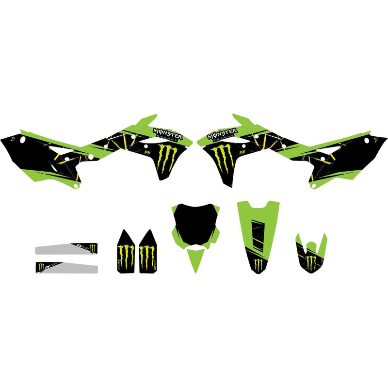 D'Cor Visuals Graphic Kit - Monster Energy Slash - KXF 250 20-20-134