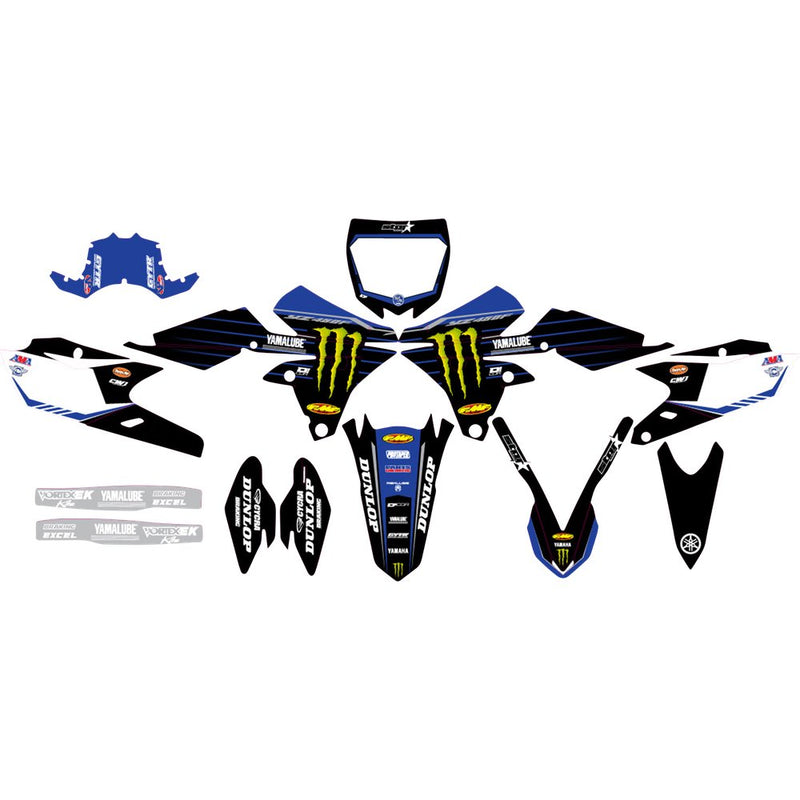 D'Cor Visuals Graphic Kit - '22 Monster Energy Star - YZ 450 F '14-'17 20-50-502