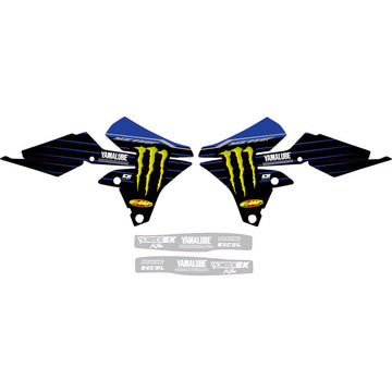 D'COR VISUALS Graphic Kit - '22 Star Yamaha - YZ 250 F '14-'18 10-50-302