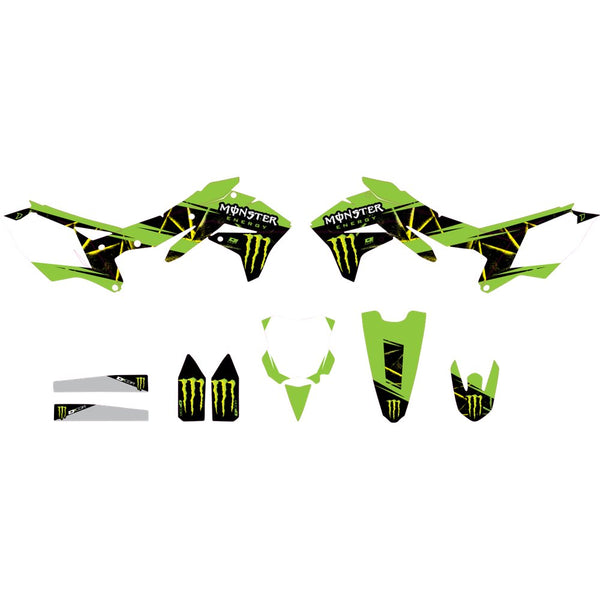 D'Cor Visuals Graphic Kit - Monster Energy Slash - KXF 450 20-20-135