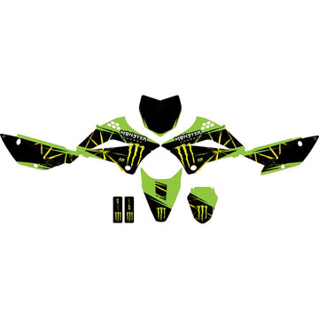 D'COR VISUALS Graphic Kit - Monster Energy Slash - Kawasaki - KLX 110 20-20-130