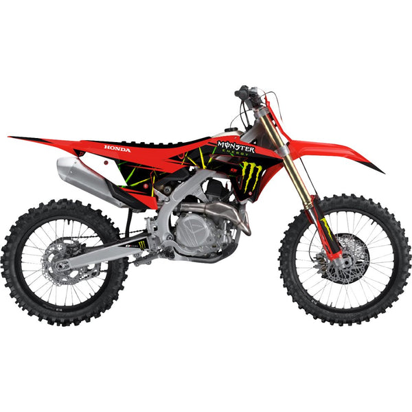D'Cor Visuals Graphic Kit - Monster Energy Slash - CRF '21-'24 20-10-136