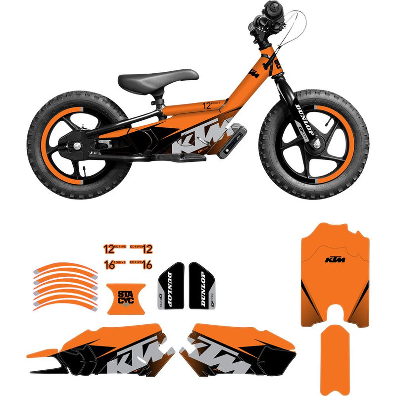 D'Cor Visuals STACYC* Stability Cycle Graphic Kit - 12" & 16" - KTM 10-80-205