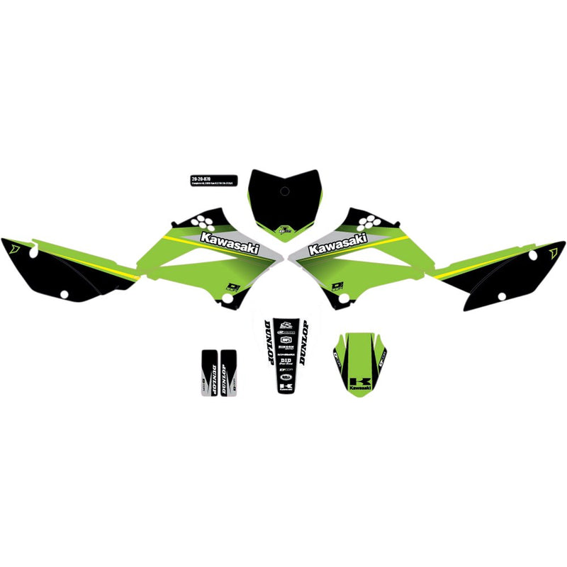 D'Cor Visuals Graphic Kit - Cor 9 Kawasaki - KLX 110 20-20-070