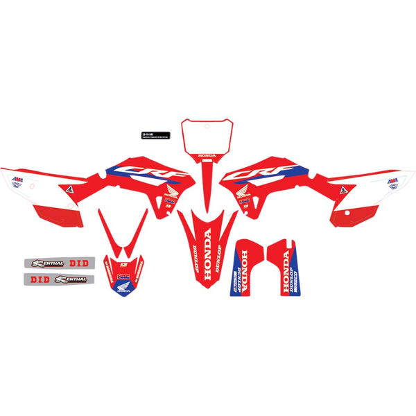 D'Cor Visuals Graphic Kit - Honda HRC - CRF450R '21-'23 20-10-941
