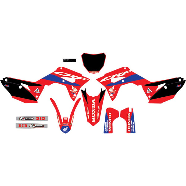 D'Cor Visuals Graphic Kit - HRC Honda - CRF250R 20-10-621