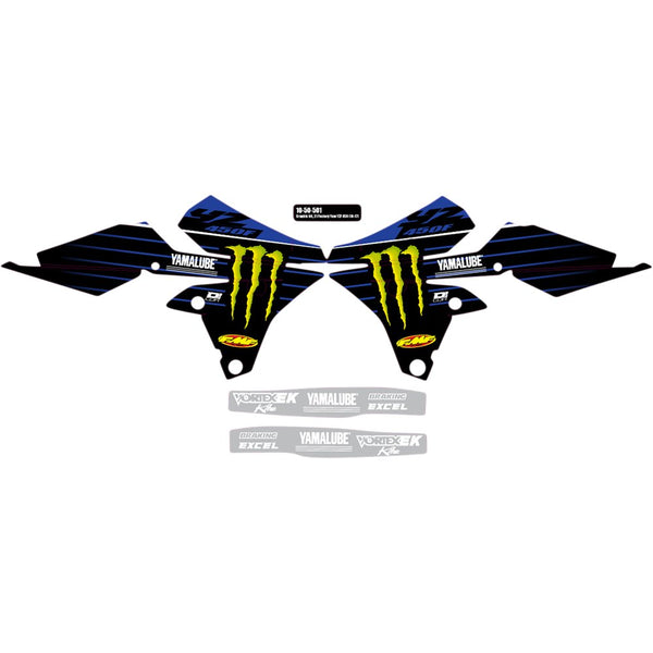 D'Cor Visuals Graphic Kit - '21 Factory Yamaha - YZ 450 F '14-'17 10-50-501