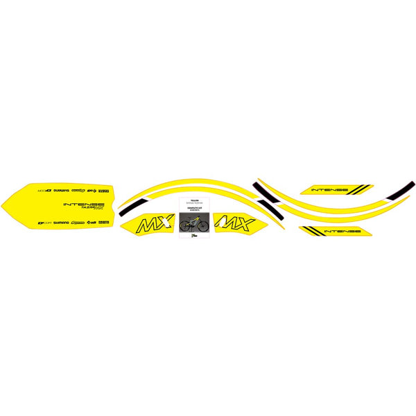 D'Cor Visuals Graphics Kit for Tazer MX - Yellow 10-80-100-YL