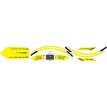 D'Cor Visuals Graphics Kit for Tazer MX - Yellow 10-80-100-YL