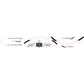 D'COR VISUALS Graphics Kit for Tazer MX - White 10-80-100-WH