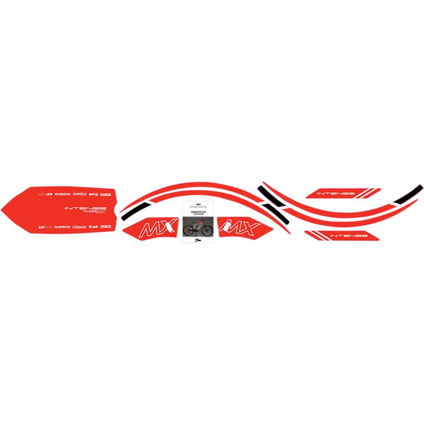 D'Cor Visuals Graphics Kit for Tazer MX - Red 10-80-100-RD