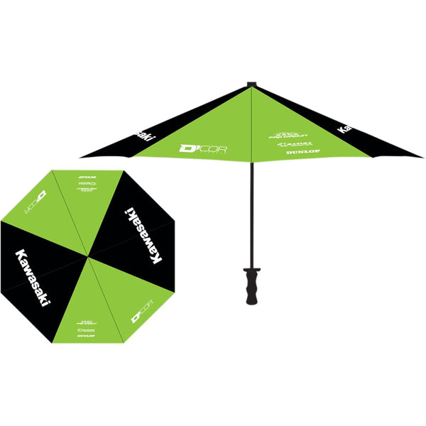D'Cor Visuals Umbrella - Kawasaki - Green/Black 81-103-1