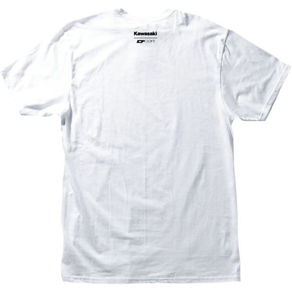 D'Cor Visuals Kawasaki Racing T-Shirt - White - 2XL 80-120-5