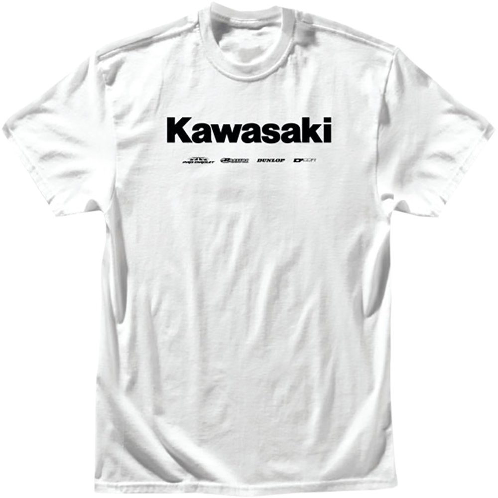 D'COR VISUALS Kawasaki Racing T-Shirt - White - 2XL 80-120-5