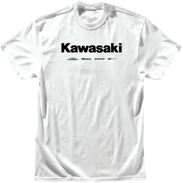 D'COR VISUALS Kawasaki Racing T-Shirt - White - 2XL 80-120-5