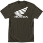 D'COR VISUALS Honda Wing 2 T-Shirt - Black - 2XL 80-116-5