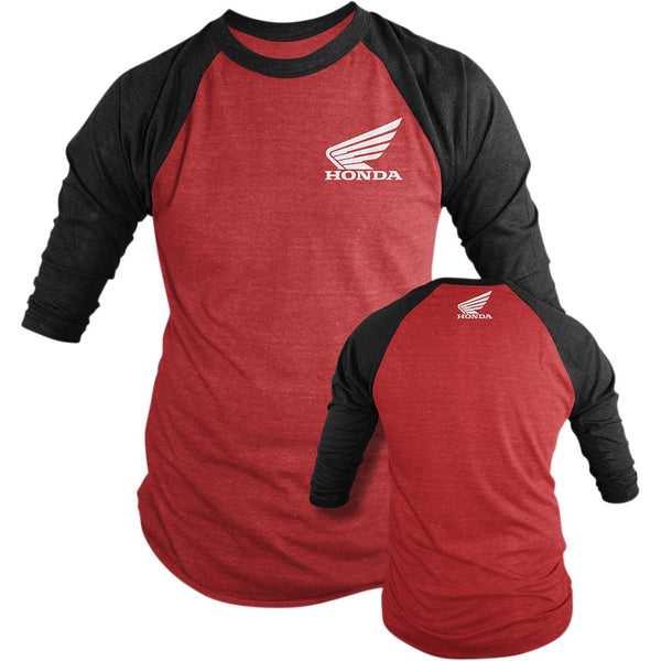 D'Cor Visuals Honda Long-Sleeve T-Shirt - Red/Black - 2XL 80-111-5