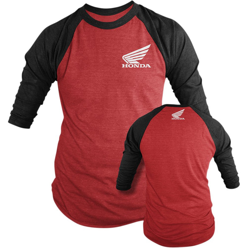 D'Cor Visuals Honda Long-Sleeve T-Shirt - Red/Black - 2XL 80-111-5