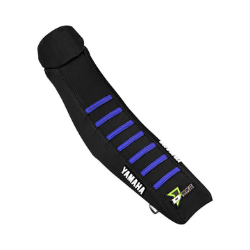 D'COR VISUALS Seat Cover - Black/Blue - YZ '23-'25 30-50-500