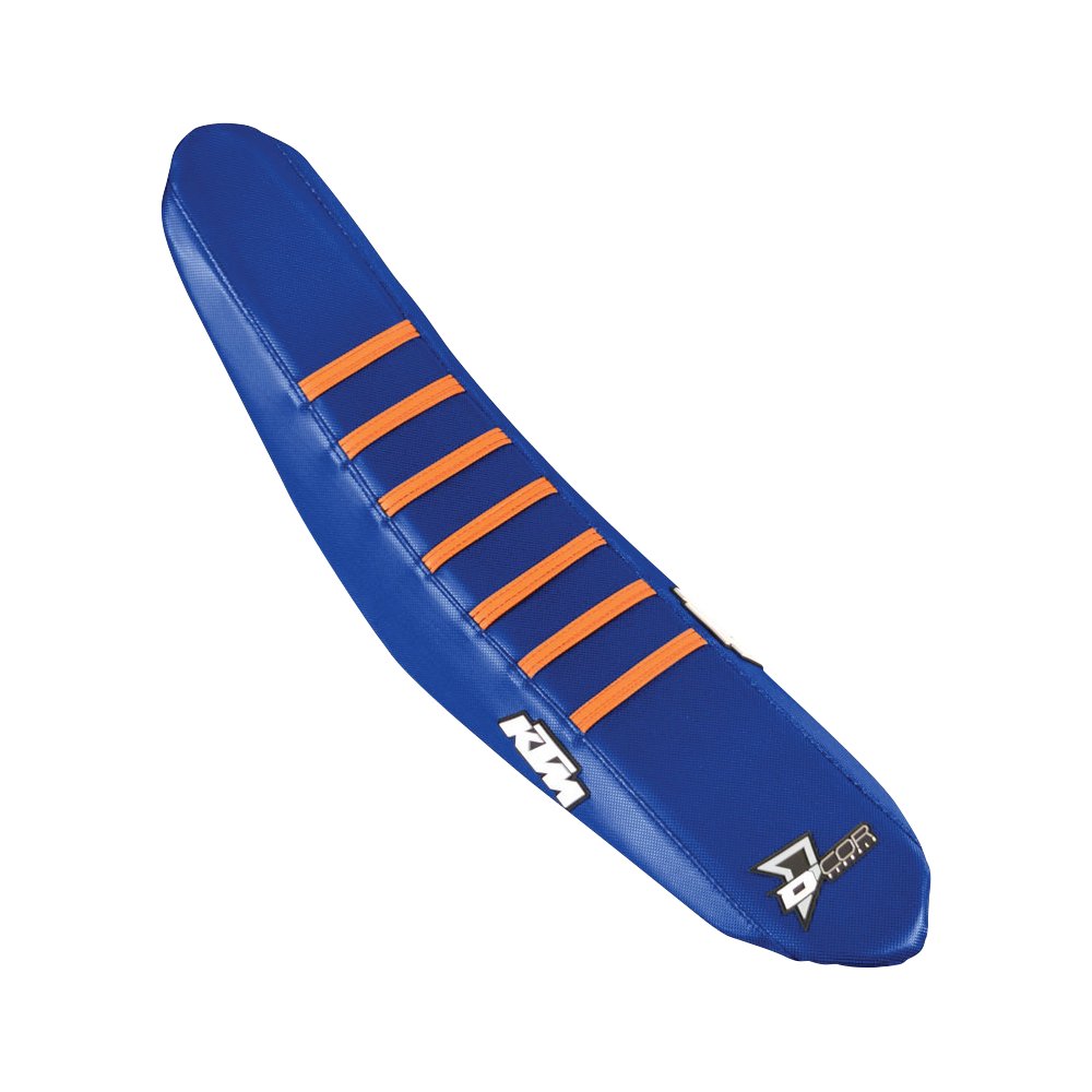 D'COR VISUALS Seat Cover - Navy/Orange - SXF '23-'25 30-30-315