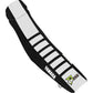 D'COR VISUALS Seat Cover - Black/White w/ Black Ribs - YZ '22-'25 30-50-148